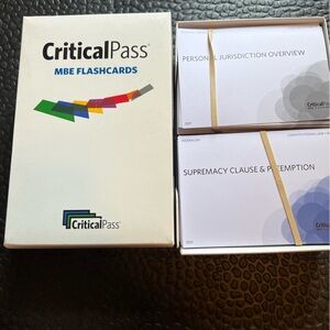 MBE critical pass flash card